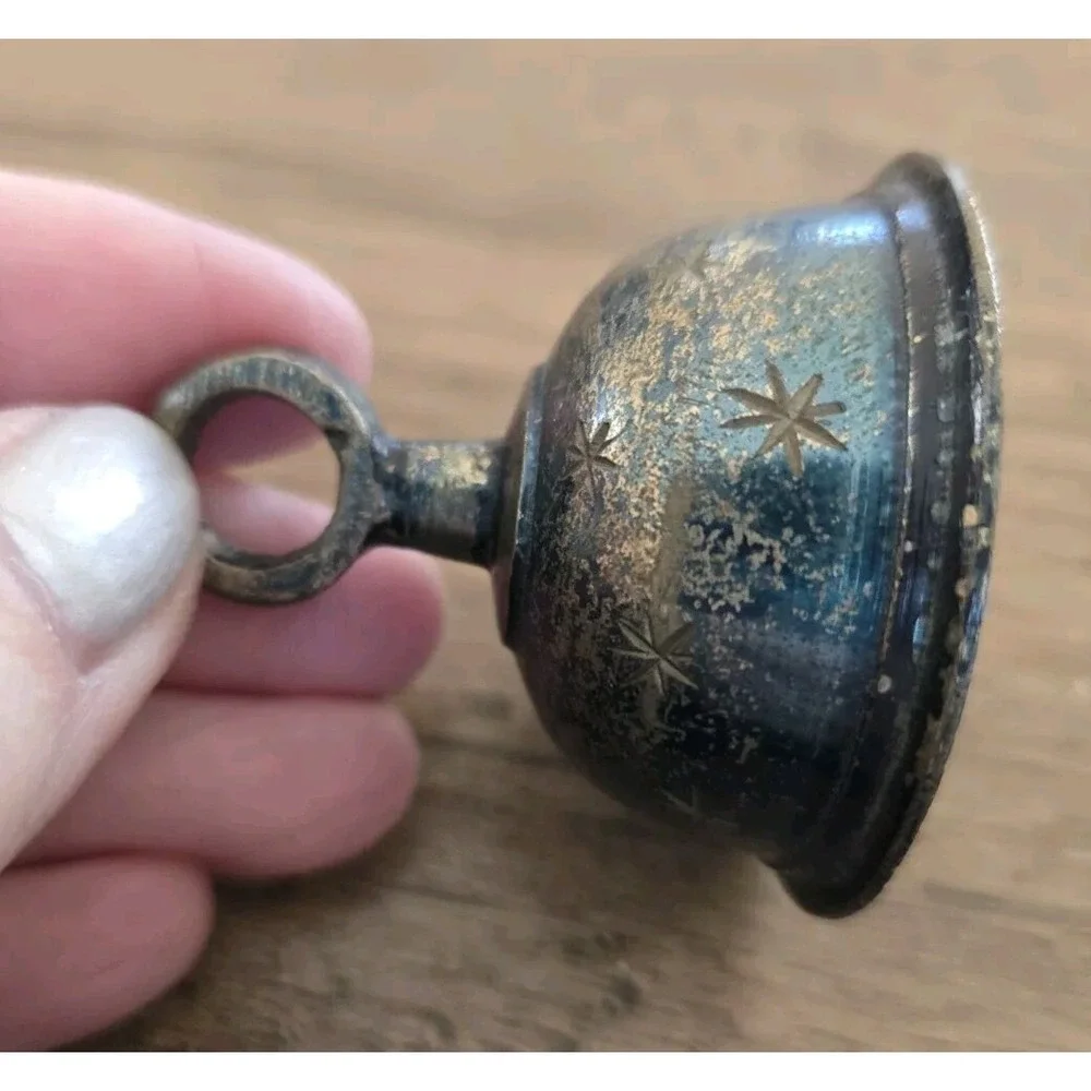 VTG 1954 SS SARNA Made In India Hand Crafted Etched Meditation Bell 1.75